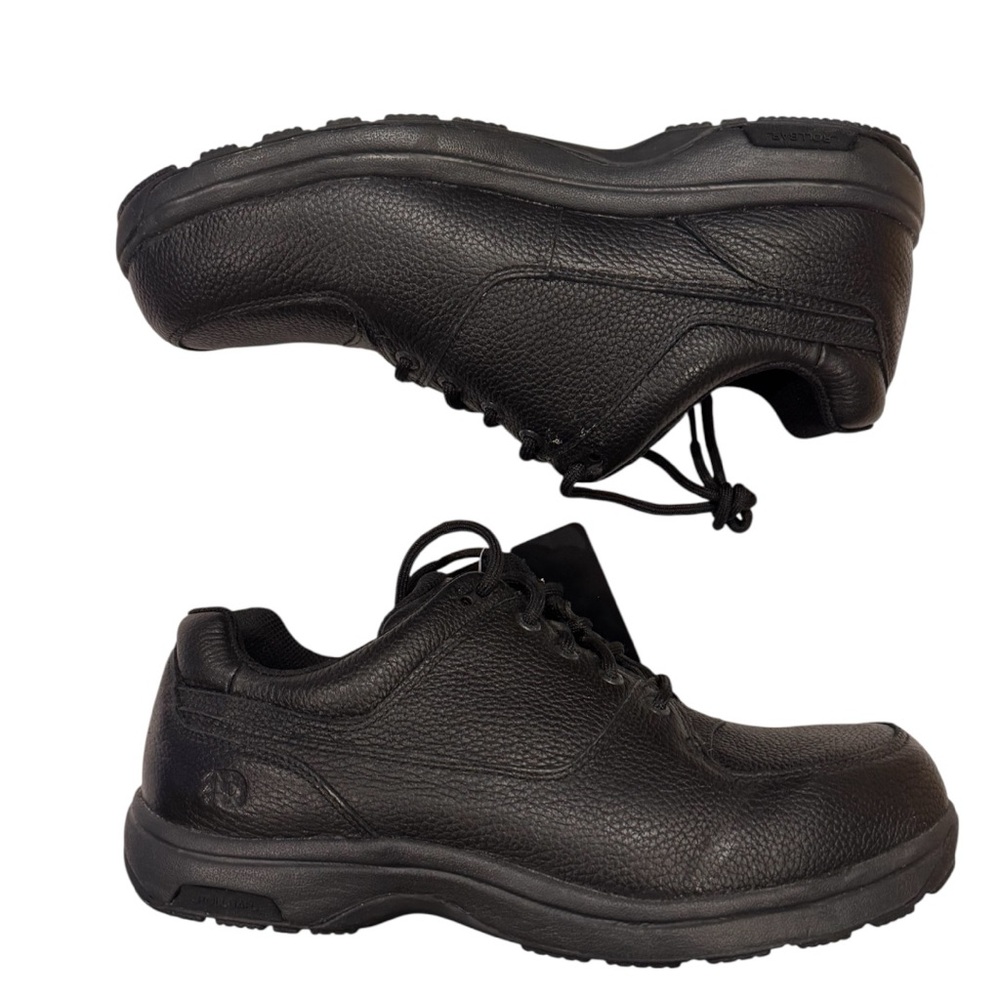 Dunham Black Leather Derbys